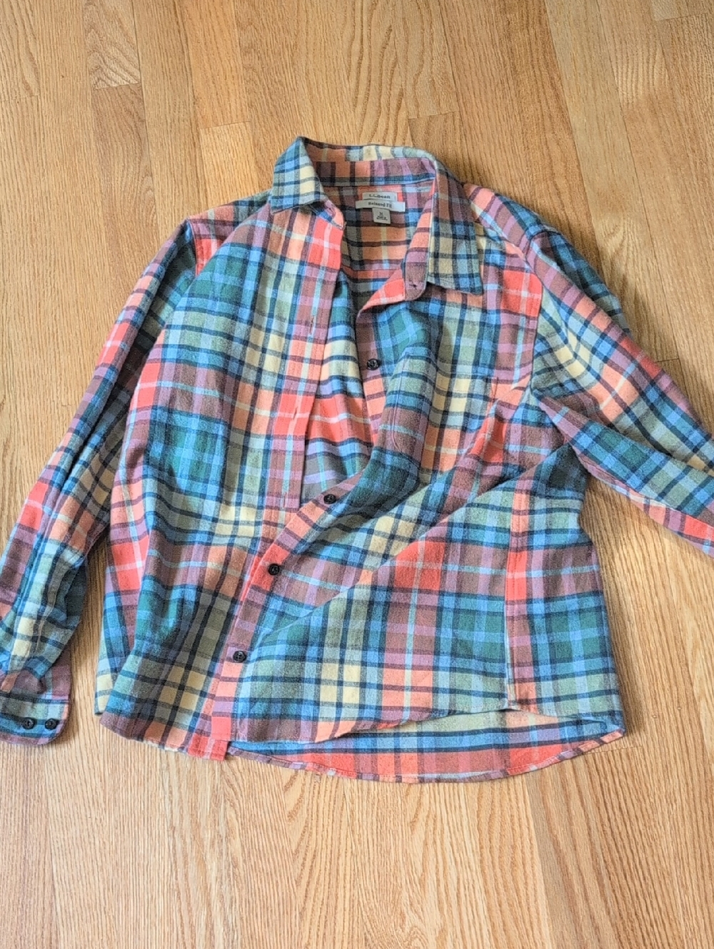 LL Bean Relaxed Fit Flannel Size M Women's